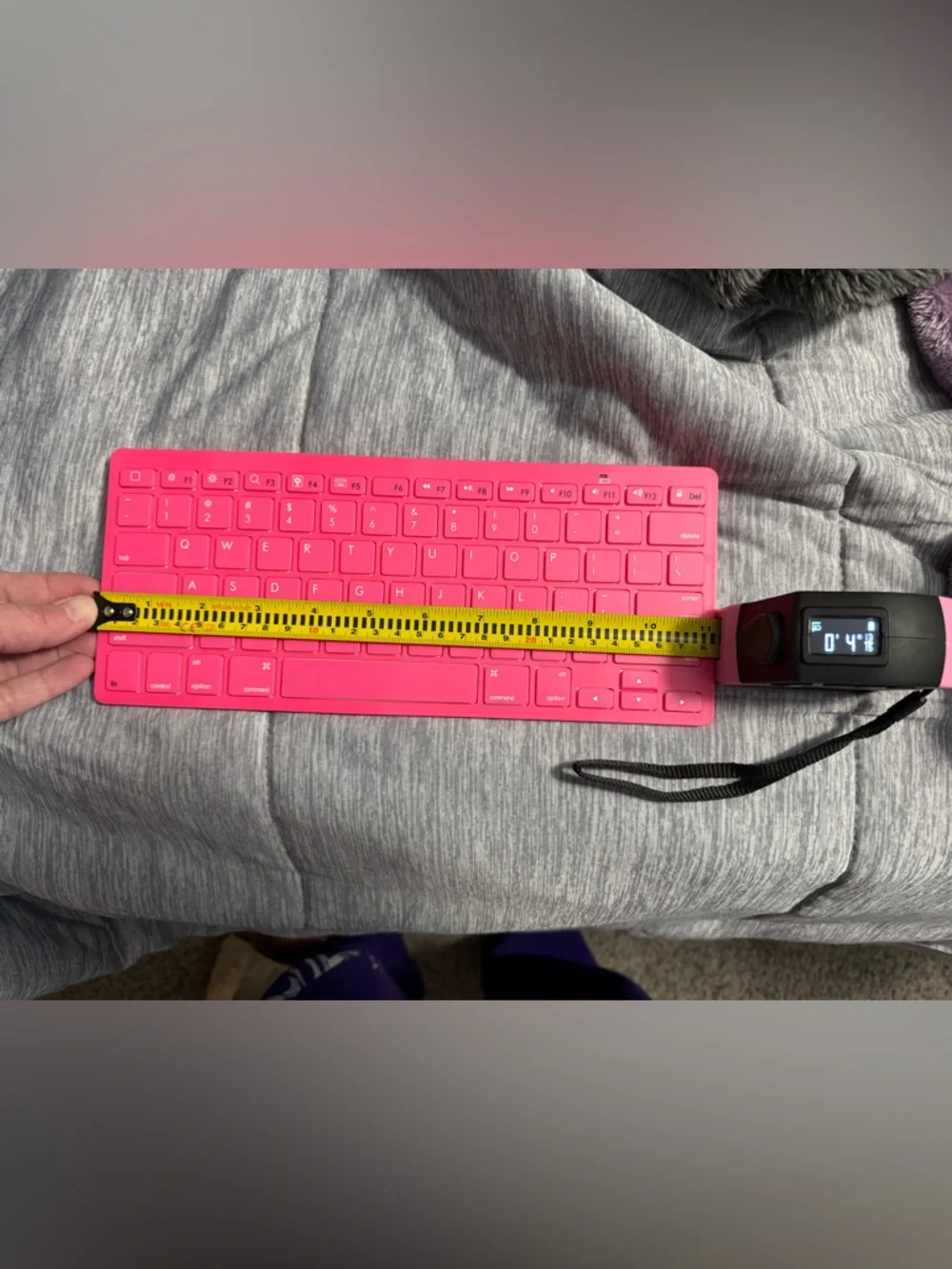 Slim Wireless Pink Bluetooth Keyboard